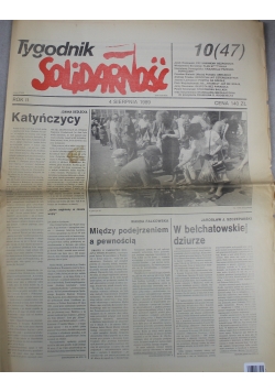 Tygodnik solidarność Rok II Nr 10