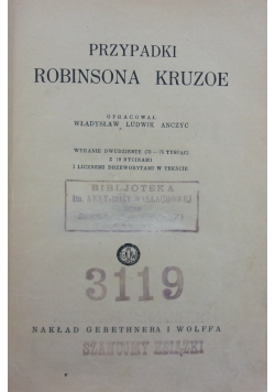 Przypadki Robinsona Kruzoe, 1938 r.