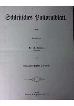 Schlesisches Pastoralblatt,1915r.