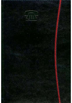 Skorowidz A5 Granat apl. czerw. łuk TELEGRAPH