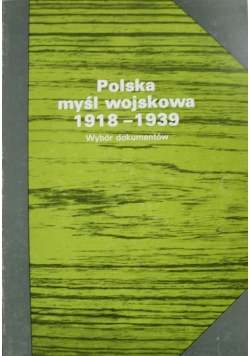 Polska myśl wojskowa 1918   1939