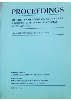 Proceedings of the IBP Meeting on Secondary