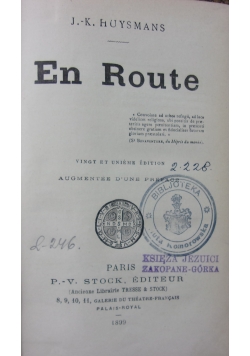 En Route, 1899 r.