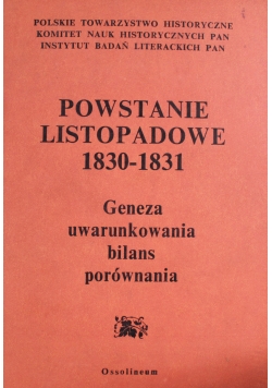 Powstanie Listopadowe 1830 - 1831