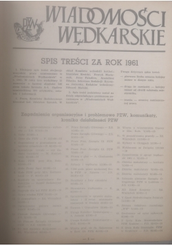 Wiadomości wędkarskie 12 numerów