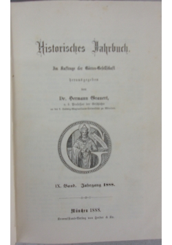 Historisches Hahrbuch  1888 r.