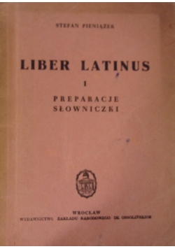 Liber Latinus i preparacje słowniczki, 1950 r.