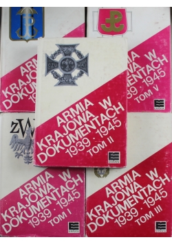 Armia Krajowa w Dokumentach 5 tomów