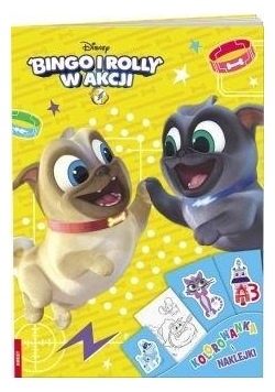 Bingo i Rolly w akcji Kolorowanka i naklejki