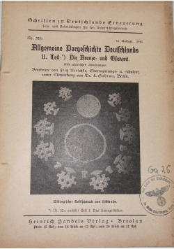 Allgemeine Dorgeschichte deutschlands