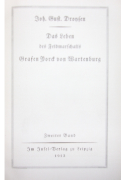 Das Leben des Feldmarschalls, 1913 r.