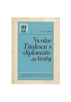 Nicolae Titulesu's diplomatic activity
