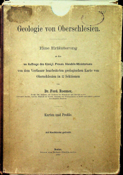 Geologie von Oberschlesien 1870 r
