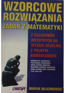 Wzorcowe rozwiązania zadań z matematyki