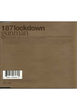 187 lockdown gunman, płyta CD