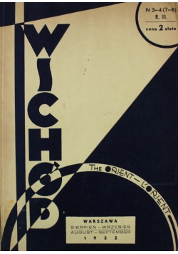 Wschód Nr 3 do 4  1932