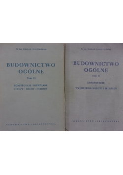 Budownictwo Ogólne ,Tom od  II do III