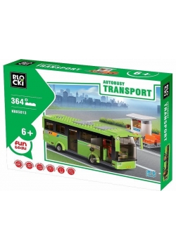 Klocki Blocki Transport Autobus Kiosk