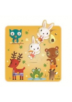 Puzzle dla maluchów - Królik i przyjaciele