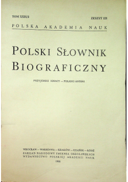 Polski Słownik Biograficzny  tom 121 tom XXIX/2