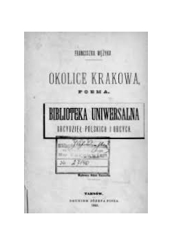 Okolice Krakowa poema, 1881r.