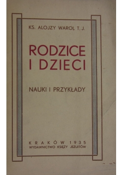 Rodzice i dzieci, 1935 r.