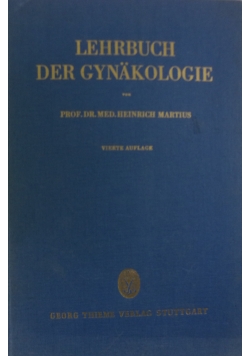 Lehrebuch der Gynakolgie