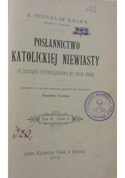 Posłannictwo katolickiej niewiasty, 1904 r.