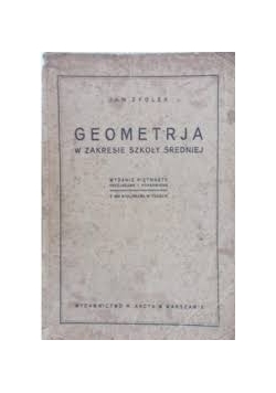 Geometria w zakresie szkoły średniej , 1925 r.