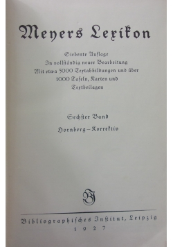 Meyers Lexikon, 1927 r.