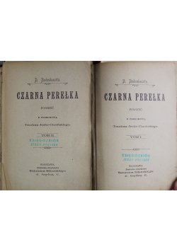 Czarna perełka tom 1 i 2 1897 r.