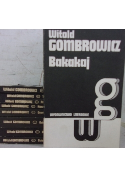 Gombrowicz, zestaw 9 książek