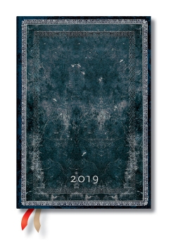 Kalendarz książkowy Midnight Steel Midi Horizontal 2019