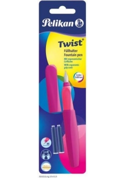 Pióro wieczne Twist Neon M +2N/BL