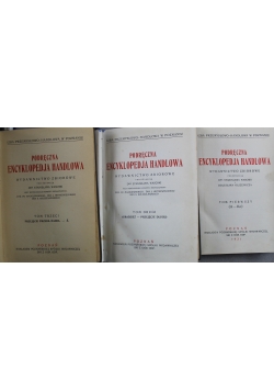 Podręczna encyklopedja handlowa 3 tomy 1931 r