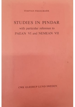 Studies in Pindar