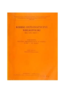 Kodeks dyplomatyczny Wielkopolski zeszyt 1