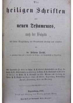 Die heiligen schriften, 1866 r.