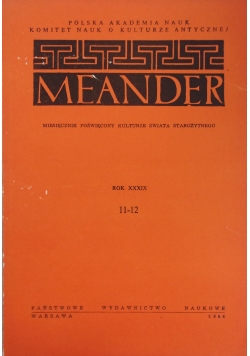 Meander, Rok XXXIX, Nr 11 i 12