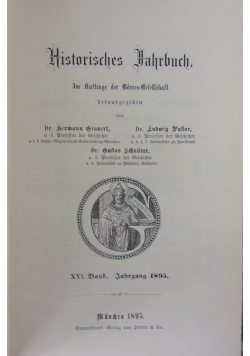 Historisches Dahrbuch 1895 r.
