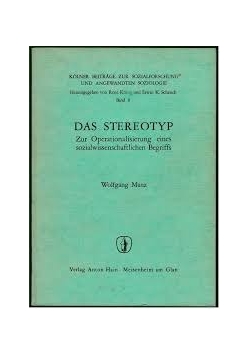 Das Stereotyp zur Operationalisierung eines sozialwissenschaftlichen Begriffs