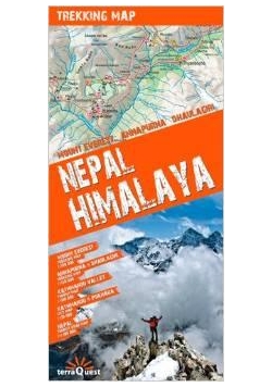 Trekking map Himalaje nepalskie w.2014 mapa