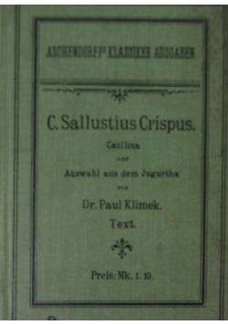 C. Sallustius Crispus, 1906 r.