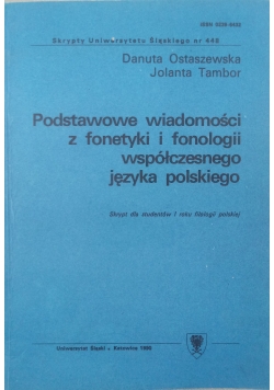 Podstawowe wiadomości z fonetyki i fonologii współczesnego języka polskiego
