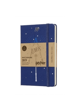 Kalendarz 2019 tygodniowy Moleskine 12M P edycja limitowana  HARRY POTTER, twarda oprawa, niebieski