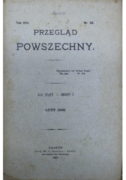 Przegląd powszechny Nr 50 1888 r