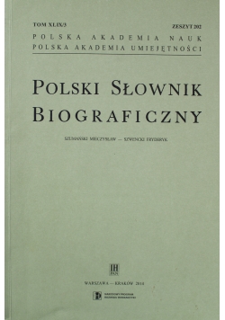 Polski Słownik Biograficzny Zeszyt 202
