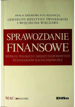 Sprawozdanie finansowe według polskich i międzynarodowych standardów rachunkowości