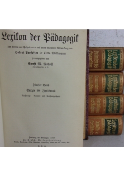 Lexikon der Padagogik, t. I-V, 1913 r.
