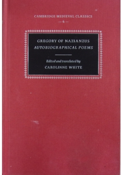 Gregory of nazianzus autobiographical poems